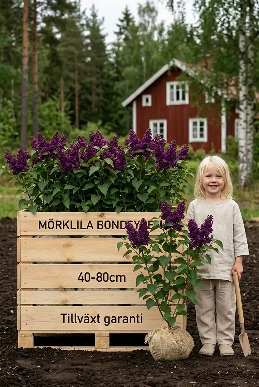 Mörklila Syren Rotklump 40-80cm - Bild 2